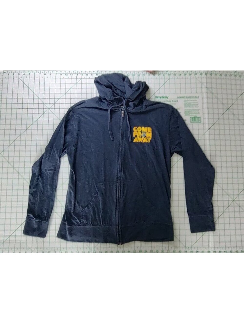 Come From Away A New Musical Navy Blue Full Zip-up Hoodie Sz L #BroadwayMusical